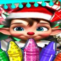 Christmas Elves Coloring Game 5 christmas elves coloring game 1